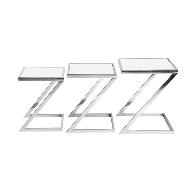 Canora Grey Stewartville 3 Piece Nest of Tables Wayfair.co.uk